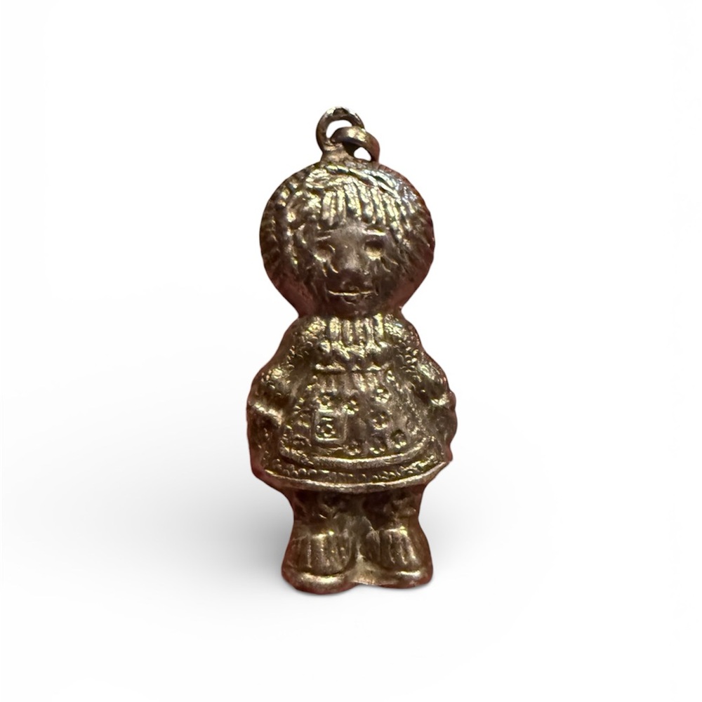 Vintage Sterling Silver Raggedy Ann Pendant